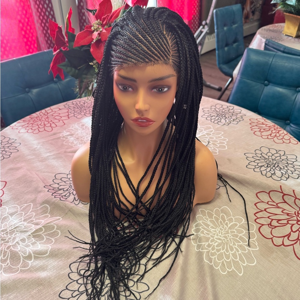 Elegant Black Braided Wig